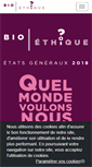 Mobile Screenshot of etatsgenerauxdelabioethique.fr