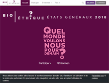 Tablet Screenshot of etatsgenerauxdelabioethique.fr